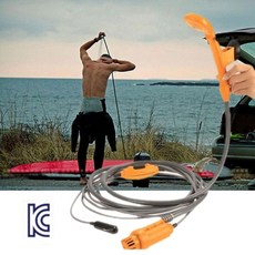 자동 12V 시거잭용 캠핑 샤워기세트(0820EA), 1개, 본상품선택