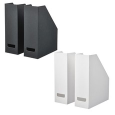 이케아 FJADERHARV 파일꽂이, 2개, 블랙