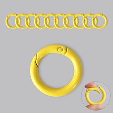 [모핸] 25mm 칼라 오링고리(10개), 옐로우