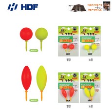 해동조구사 주야 겸용 송어 목줄찌 (원형/마름모형) HF-146 발포찌 송어찌, 마름모형 8호-빨강, 1개