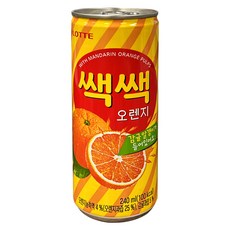 롯데칠성 쌕쌕 오렌지, 240ml, 1개
