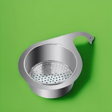 트렌도라 싱크대 음식물쓰레기 거름망 스텐, 1개