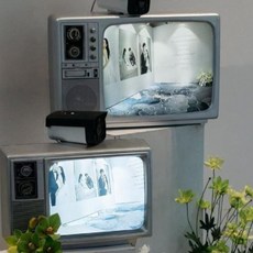 모니터 티비 매장용 복고풍 플레이어 아날로그 LCD 사진촬영 웨딩, 2. 17인치재생+U디스크