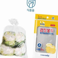 2매 질긴비닐 김장봉투 위생비닐 5포기용 마미손 질긴봉투 비닐봉투 소45x70, 단일, 1개