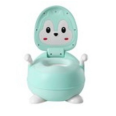 松鼠造型 兒童馬桶手把坐便器, 薄荷綠