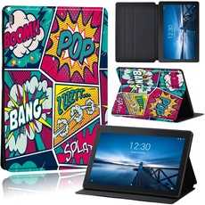 레노버 탭 M10 X605F X505F/탭 M10 PLUS X606F X/탭 E10 TB-X104F/TB-X104L 커버 가죽 낙서 사진 케이스 용, 01 graffiti022, 01 10.3 TB-X606F X606X