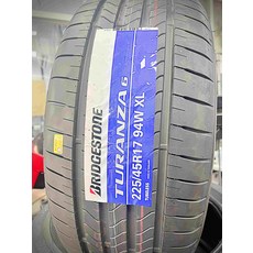 普利司通 BRIDGESTONE TURANZA 6 輪胎 225/45R17 94W XL，卓越抓地力與操控性，安全舒適駕駛體驗, 1個, 到店安裝