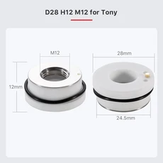 레이저 세라믹 본체 부품 소모품 노즐 홀더 D3228 Precitec Raytools Bodor Boci WSX 파이버 절단기 헤드용, 02 1 PC, 10 D28 for Tony