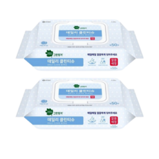그린핑거 유아용품 소독티슈 캡형 50매, 55g, 50개입, 2개