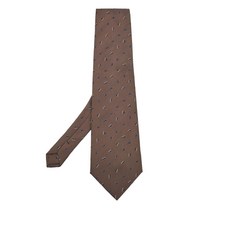 조르지오 아르마니 중고 기하학 패턴 실크 넥타이