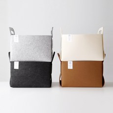 펠트 수납정리함L 4color, 아이보리