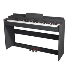 家用電子鋼琴 88鍵全尺寸 智慧APP連接 金屬踏板 成人學生新手適用, 黑色木纹力度（不含琴凳）, 1個, 58812電鋼琴