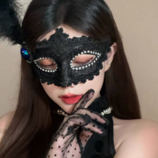 솔레르 고급스러운 베네치아가면, 1개, 블랙