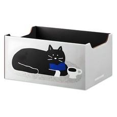 OKHEE DOKHEE 貓用舒適護頸箱型貓抓板, 1個, 下午茶貓