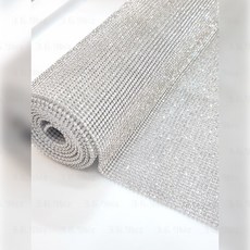 크리스탈 핫픽스 비즈 큐빅 시트지 보석 원단 반짝이 의류 110cm x 35