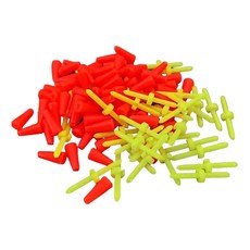 브라브맥 30피스 구성이 주황2개+ 노란색1개 낚시 플로트 플러그 세트, 1세트