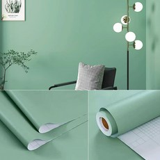 셀프 인테리어 붙이는 접착식 포인트 가구 방수 벽지 시트지 + 헤라 U-SSAC110, 에그쉘+말차그린