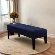 초코로드 심플모던 긴의자커버 벤치의자커버, 네이비, 1개