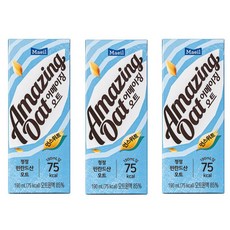 매일유업 어메이징 오트 언스위트 두유, 190ml, 96개
