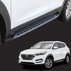 지엠지모터스 올뉴 투싼 15-22년까지 자동차 발받침 사이드스텝 보조발판 차량용 호환, 현대, 운전석 사이드스텝만(블랙 G-615)