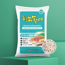 누보 둥글납작이(빠른NK) 20kg - 질산태 질소가 함유되어 효과 빠른 둥글납작한 형태의 웃거름 비료, 1개