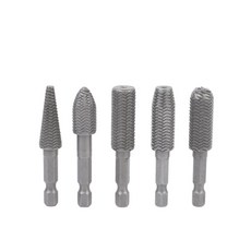 豪划算 木工雕刻組合 5支組 木頭電動旋轉銼刀 木銼 雕刻刀 雕刻磨頭 打磨神器 壓紋銼 組合, 詳見包裝