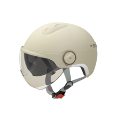 SUUNI 인증 여름 전기차 오토바이 헬멧 사계절 공용 여름 반모 안전모 헬멧, 노란색