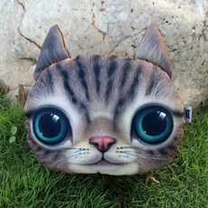 XD113T브라운냥이 자동차용 휴식 목 X-DOLLS 베개 쿠션 SW109CAE