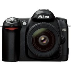 니콘 DSLR D50 카메라 18-55mm f/3.5-5.6G ED AF-S 줌 니코르 렌즈 구 모델, D50 with 18-55mm & 55-200mm Le