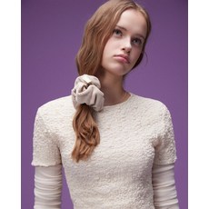 매장정품 오찌 OTZ 코듀로이 헤어 스크런치 FLOTFA3A05 172650, (35)BEIGE, FREE(999)