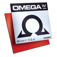 엑시옴(XIOM) 공식 본사 직영 탁구 러버 오메가 4 아시아, max, 1개, 흑색