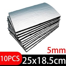 자동차 단열 방음 패드 알루미늄 호일 절연 면화 도어 엔진 후드, 1개