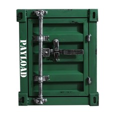 컨테이너 캐비닛 철제 테이블 수납함 레트로 보관함 인테리어 소품, 전체 의상, 중 녹을 하다.