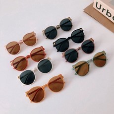키즈 야옹이 선글라스 아동 고양이 자외선차단 유아 어린이 패션 안경 ryo+89776Wi