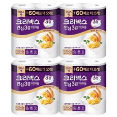 크리넥스 안심 3겹 키친타월 프리미엄, 180매, 8개