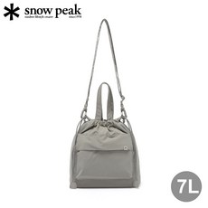 Snow Peak Cample 中型水桶包 7L 霧灰色 2WAY 包款 輕量防潑水