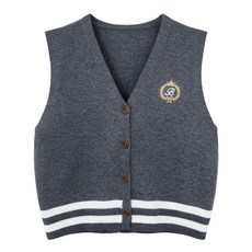 여성 골프 니트조끼 브이넥 골프베스트 골프웨어 라운딩룩