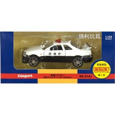 DIAPET 合金車 1/43 GTR 警車, 1個