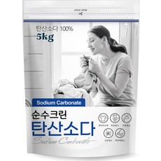 순수크린 워싱소다 탄산소다 초강력 세탁보조제 대용량 탈취 세탁세제 세탁소용 전문가용, 1개, 5L