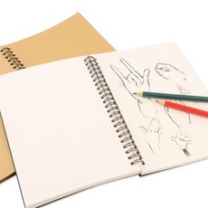 노코필수품 스케치 아트패드 드로잉노트 50매 종합장, 브라운+브라운