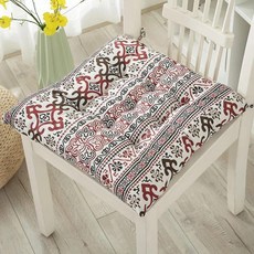 사각형 심플 모던 코튼 린넨 의자 패드 다다미 바닥 홈 오피스 좌식 쿠션 장시간 앉기 방석, I. 패턴