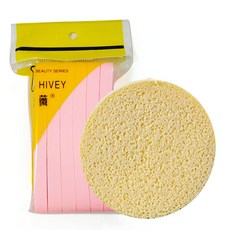 HIVEY 壓縮洗臉海綿條 卸妝洗臉 清潔海綿, 1個, 顏色隨機