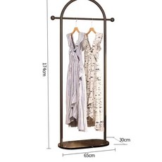 선반 행거 옷가게 조립식 길이 틈새 수납장 코너행거 스탠드, K. 65CM 검정색 대리석