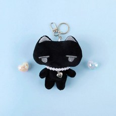 아이네꼬 블랙 인형 키링 엔젤 가방고리 10cm