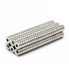 원통형자석 10/20/50개 8X3 홀 3mm 네오디뮴 자석 8x NdFeB N35 원형 초강력 영구 디스크, 01 20pcs 8x3-3mm