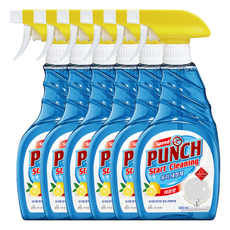 무궁화 스피드펀치 유리세정제 레몬향, 6개, 500ml