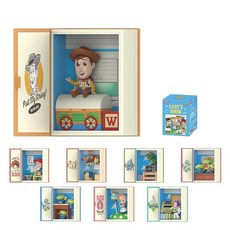 POP MART Andy's Room 시리즈 장면 세트 블라인드 박스 피규어 8개 랜덤 디자인 액션 피규어 수집용 장난감 홈 데코 휴일 생일 선물 전체 세트