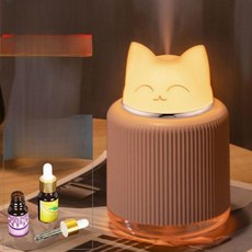 무드등 가습기 물흐르는 인테리어 빗소리 리모컨 휴식, 기본 색상, 핑크 5 5개 6병 아로마