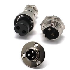 커넥터 16파이 써귤러 써큘라 콘넥터 2P 3P 4P 5P 잭 852964, 2P 너트형판넬용, 1개