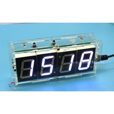 UCI電子 數位電子時鐘套件 LED光控溫度 51單片機 DIY, 1個, 綠色光